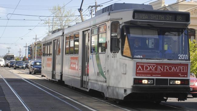 A man inappropriately touched a girl on a tram.