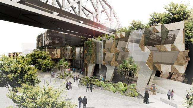An artist’s impression of what the Howard Smith Wharves will look like after the redevelopment.