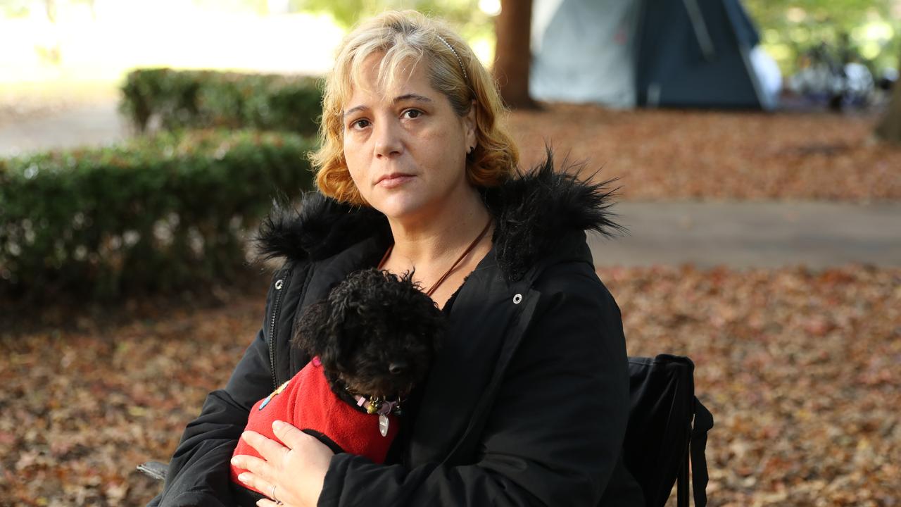Kerry Rosse, formerly a resident of the encampment, has since found safe, long-term accomodation. Picture: John Grainger