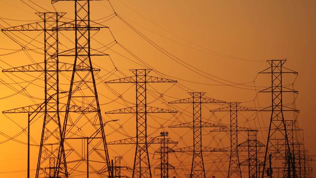 High voltage transmission towers in Houston, Texas. Millions of Texans lost their power when winter storm Uri hit the state. Picture: AFP