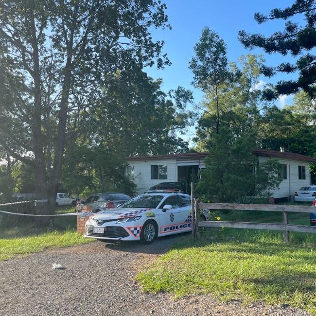 A home in Brisbane's southwest where two bodies were found.