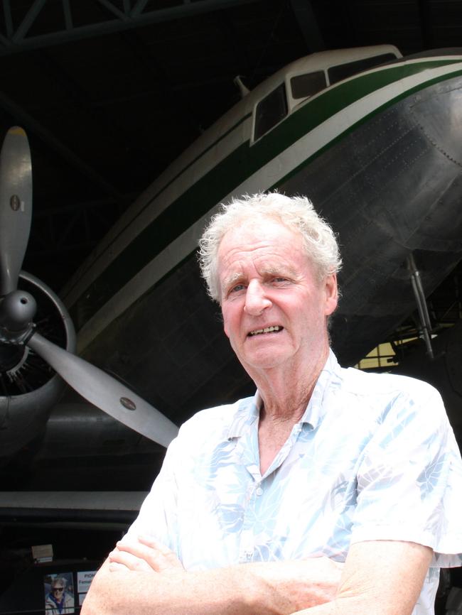 Retired Connellan pilot David Fredricksen at the Central Australian Aviation Museum, Alice Springs. Picture: Gera Kazakov