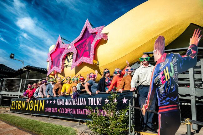 Coffs Harbour celebrates Elton mania. 