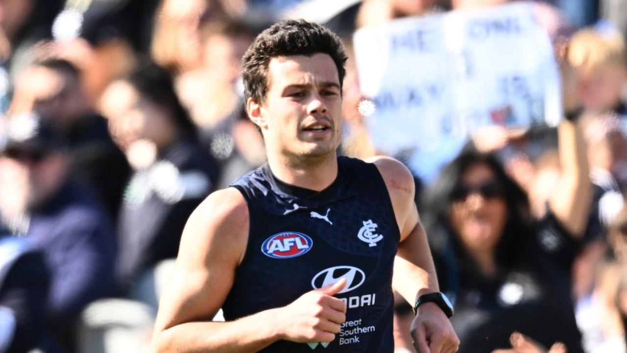 Silvagni missed the Blues’ run through September. (Photo by Quinn Rooney/Getty Images)