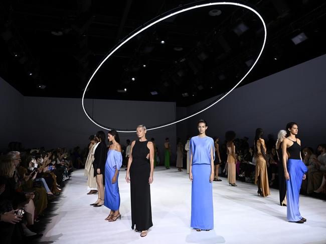 Models walk the runway during the Bianca Spender show at Afterpay Australian Fashion Week. Picture: Getty Images