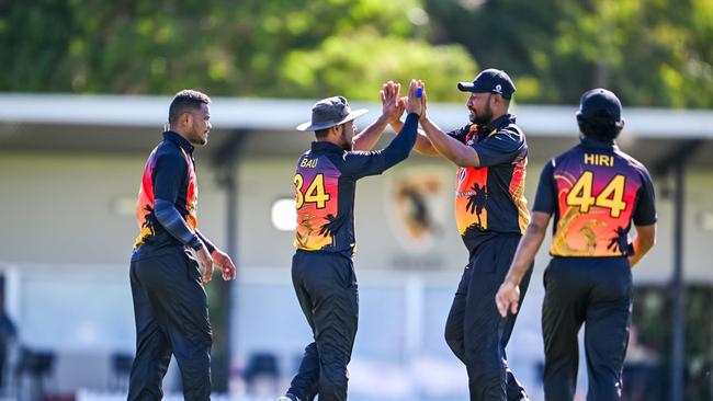 PNG Barras fired with the bat on Tuesday afternoon. Picture: NT Cricket