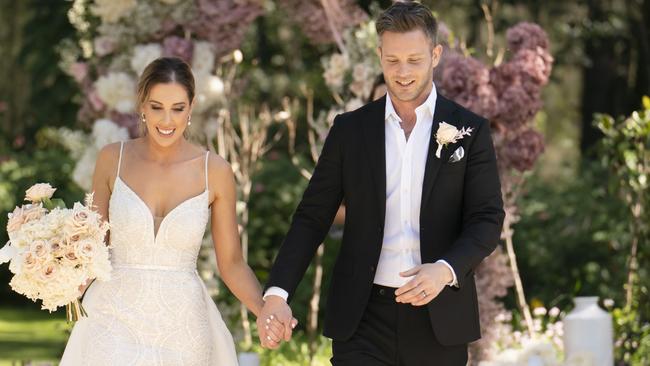 A wedding in this season’s Married at First Sight. Picture: Channel Nine