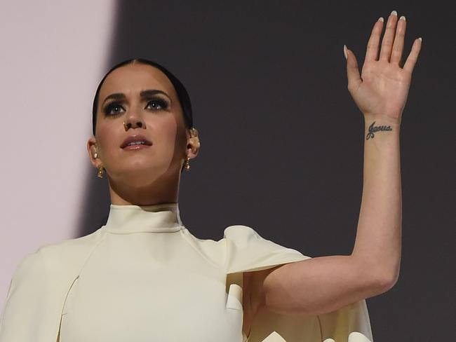 Vision in white ... Katy Perry. Picture: Larry Busacca/Getty Images for NARAS