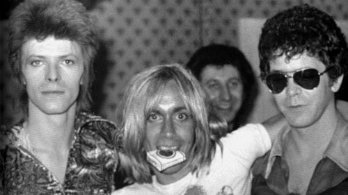 David Bowie, Iggy Pop and Lou Reed in 1973.