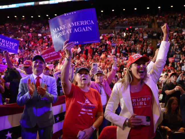 Donald Trump received a rock star welcome in New York. Picture: Getty Images via AFP