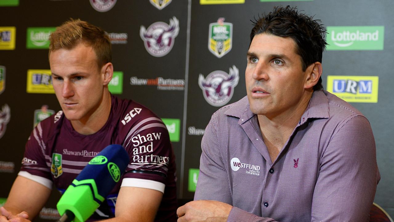 Trent Barrett left Manly in a blaze of controversy in 2018. Picture: AAP Image/Dan Himbrechts