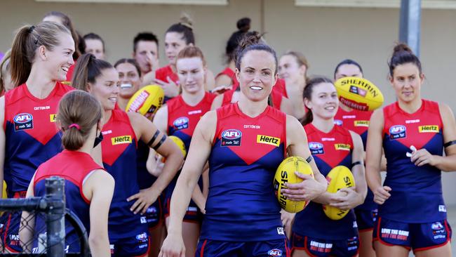 Daisy Pearce says she loses sleep over playing in the hot weather. Picture: Dylan Burns/AFL Photos