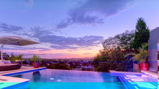 The view from the Cameron Vorias’s Brisbane home.