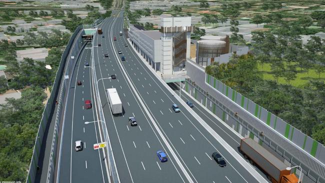 An artist’s impression of the NorthConnex northern interchange which will add another road toll to the city’s network of paid motorways.