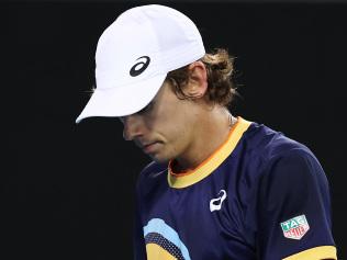 Alex De Minaur has crashed out of the Australian Open.