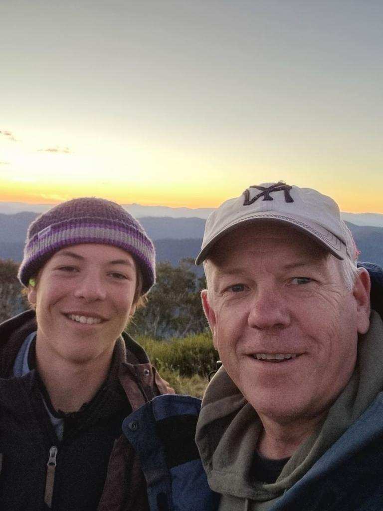 Charlie with dad Grant Stevens. Picture: Supplied