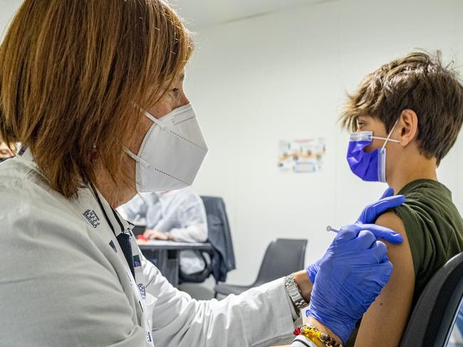 Vaccines definitely reduce transmission. That means less transmission in schools. Picture: Getty Images