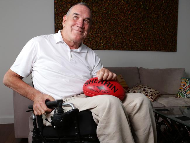 Former VFL star Neil Sachse became a quadriplegic in 1975. Picture: Sarah Reed