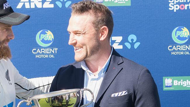 Former New Zealand skipper Brendon McCullum will take the reins as coach of the England Test team. Picture: Kai Schwoerer/Getty Images