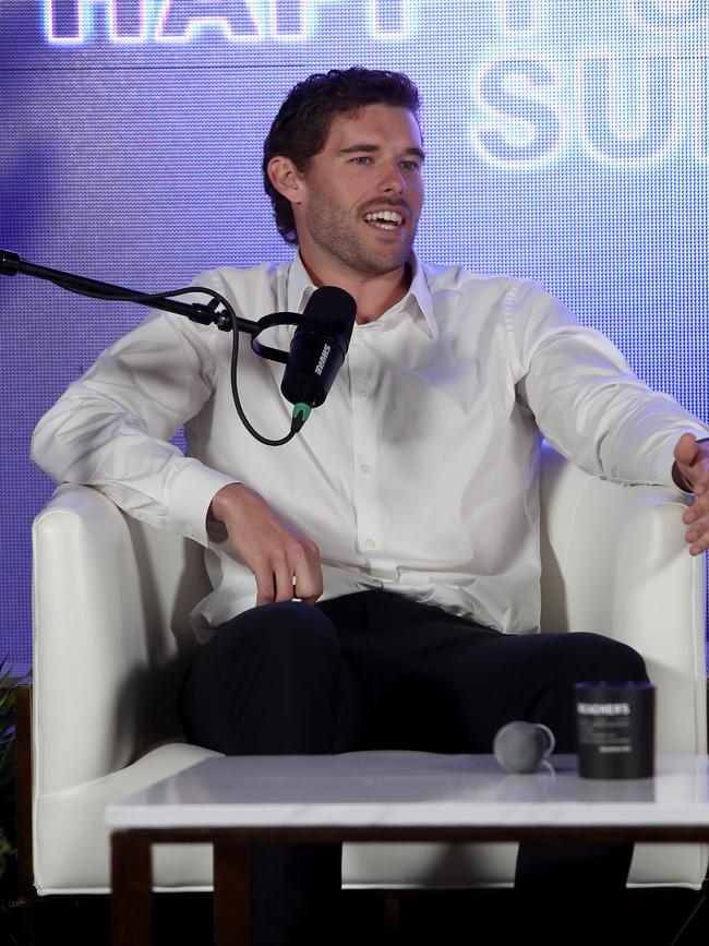 Christopher spoke on the panel at the The Beacher Vitality Happy & Healthy Summit at The Hollywood Roosevelt on May 10. Picture: Cassidy Sparrow/Getty Images for Beacher Vitality Summit)=