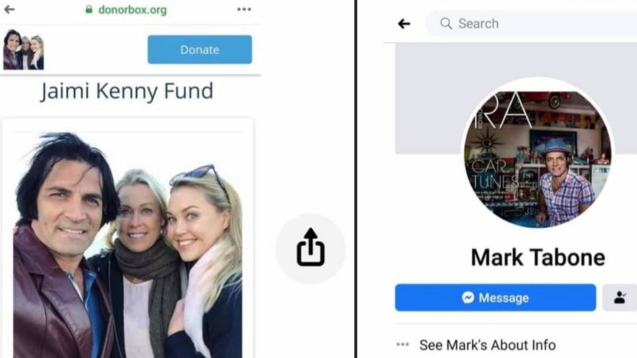 The fake fundraiser and Facebook page.