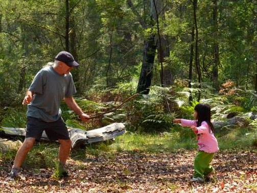 John Smith and his daughter Emerald at their Nerrigundah property