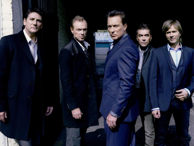 Reformed ... from left Tony Hadley, Gary Kemp, Martin Kemp, John Keeble and Steve Norman.  Picture: Supplied
