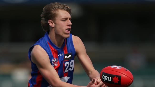 Finlay Macrae plays a similar brand of footy to his half-brother Jack. Picture: Mike Owen/AFL Photos