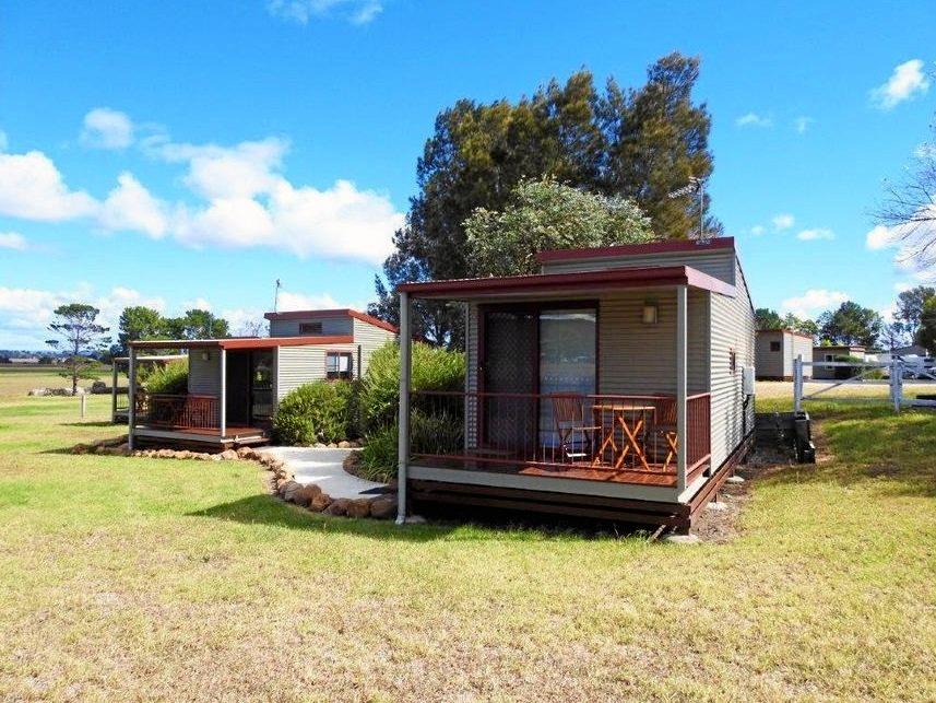 For $1.59 million  you can secure the freehold title to a large Killarney caravan park. Picture: realcommercial.com.au