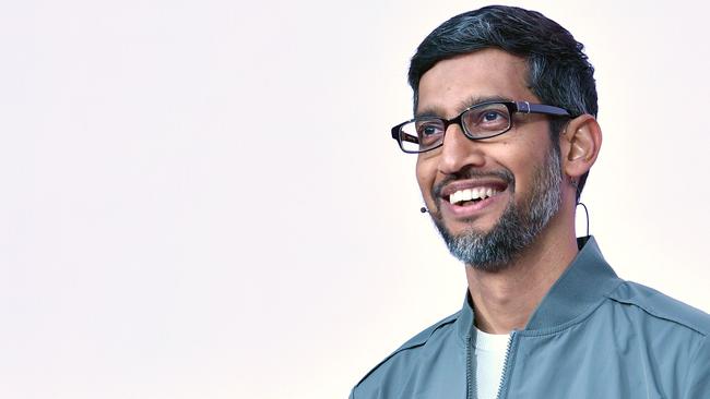 Google CEO Sundar Pichai. Picture: AFP