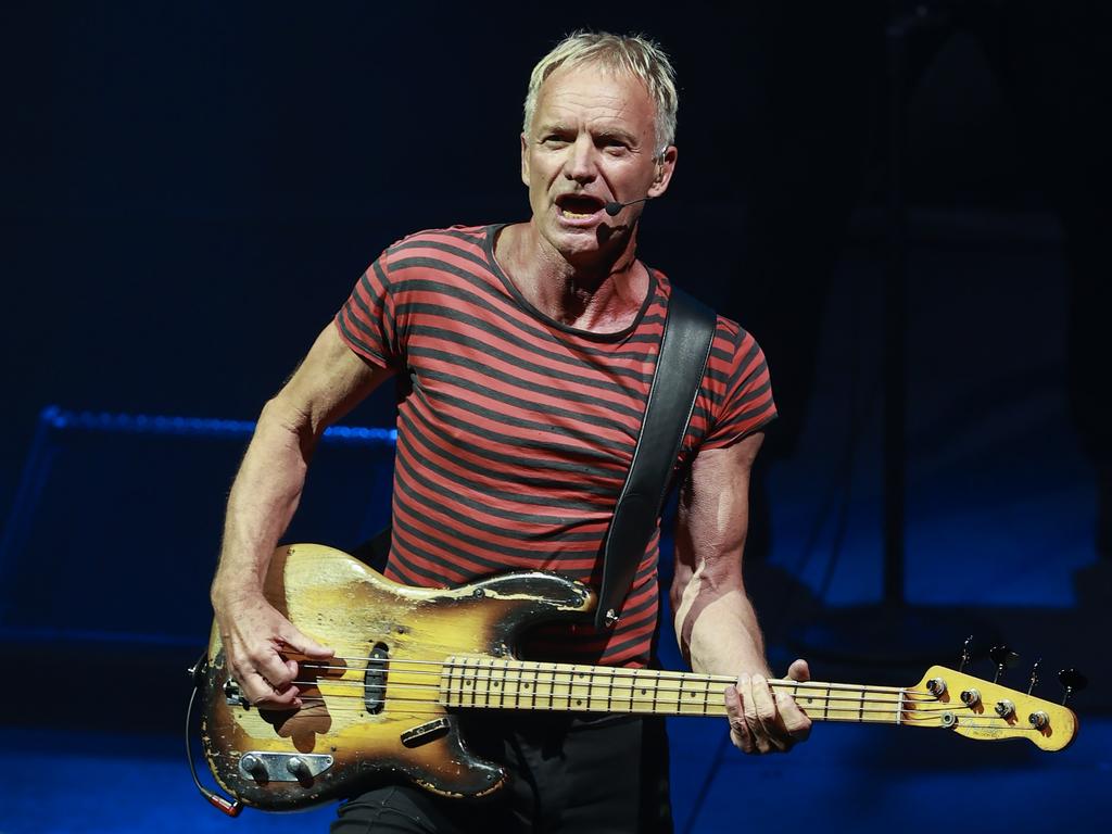 Sting pulled out the hits. Picture: Justin Lloyd.