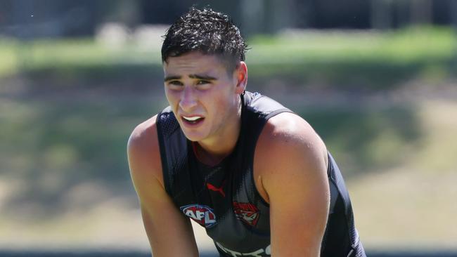 Essendon Training at the Hanger. Saturday, February 1. 2025. Picture: David Crosling