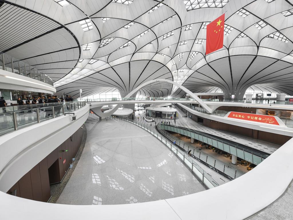 It’s touted as ‘the world’s largest integrated transportation hub’. Picture: Imaginechina via AP