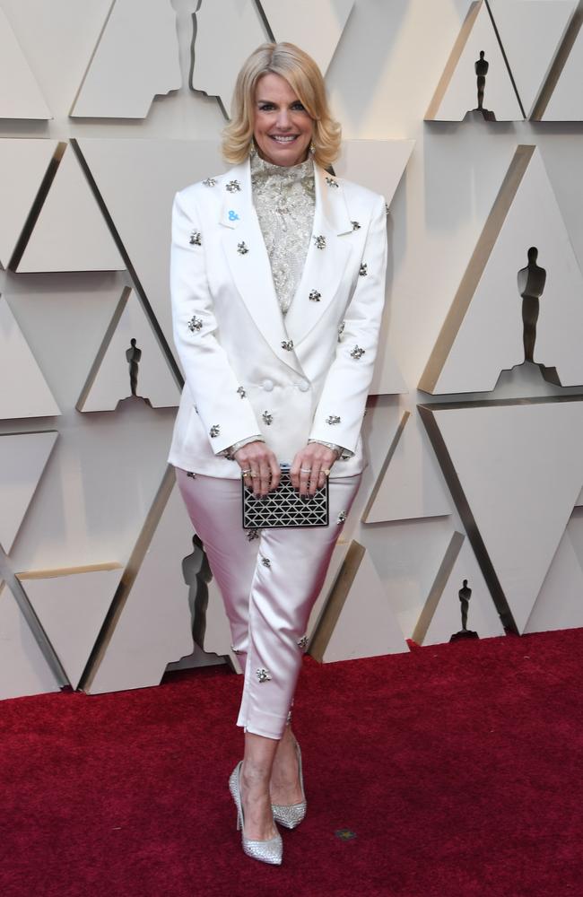 Sarah Kate Ellis, CEO of GLAAD, arrives for the 91st Annual Academy Awards at the Dolby Theatre in Hollywood, California on February 24, 2019. (Photo by Mark RALSTON / AFP)