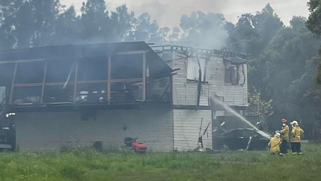 Photos of the Moto home after it was destroyed by fire.