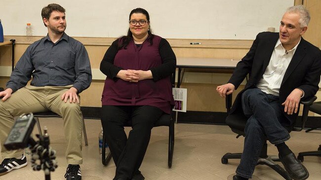 James Lindsay, left, Helen Pluckrose, centre, and Peter Boghossian.