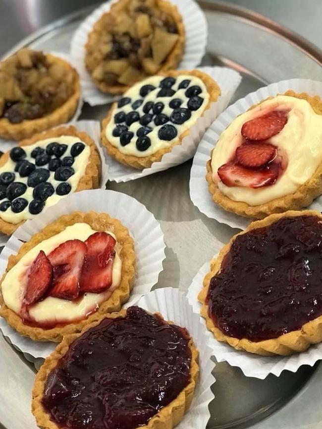 Delicious fresh tarts from the Greek Vegan Bakery.