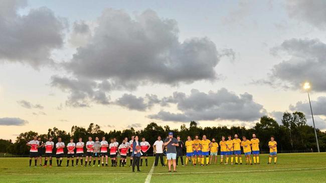 Soccer match between Caloundra and Kawana to honour Lachlan Wells. Lachlan's Aunty Kristine Hanna . Picture: John McCutcheon