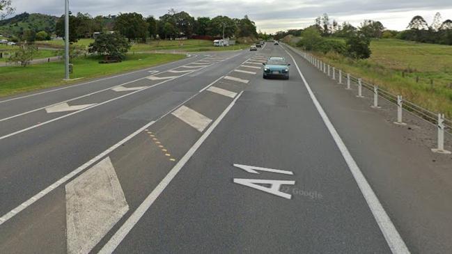 A stretch of the Bruce Highway at Chatsworth, north of Gympie.