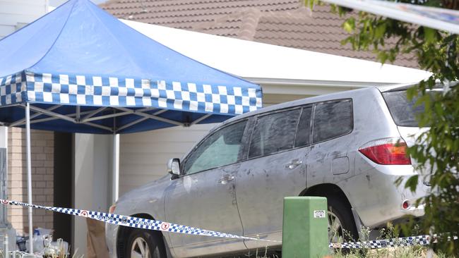 A domestic violence crime scene at Pimpama. Pic Jono Searle.