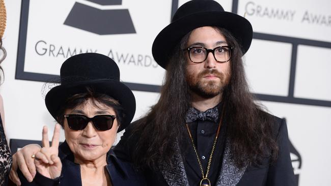 Sean Ono Lennon shares his love of hearing his father sing on new Beatles song. Picture: AP