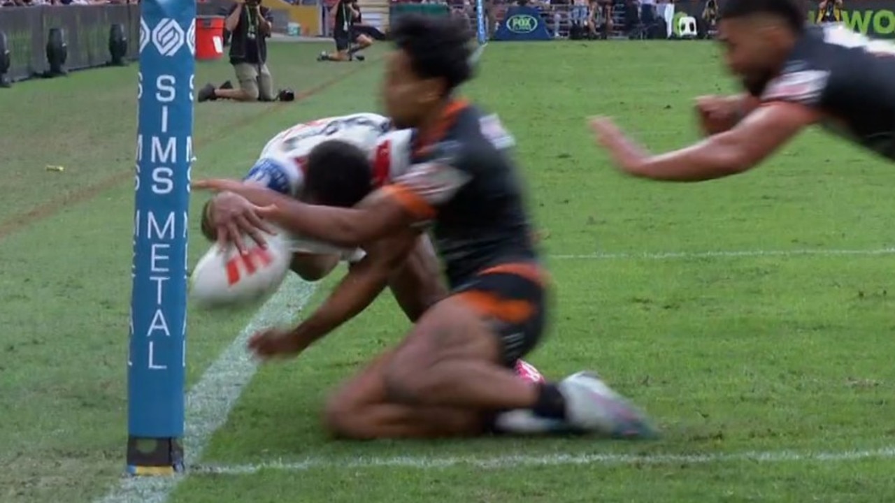 Insane finish for the Tigers' second win of the season. Photo: Fox Sports