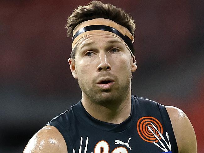 Giants Toby Greene during the Sir Doug Nicholls Round match between the GWS Giants and Western Bulldogs at Engie Stadium  on May 18, 2024. Photo by Phil Hillyard(Image Supplied for Editorial Use only - **NO ON SALES** - Â©Phil Hillyard )