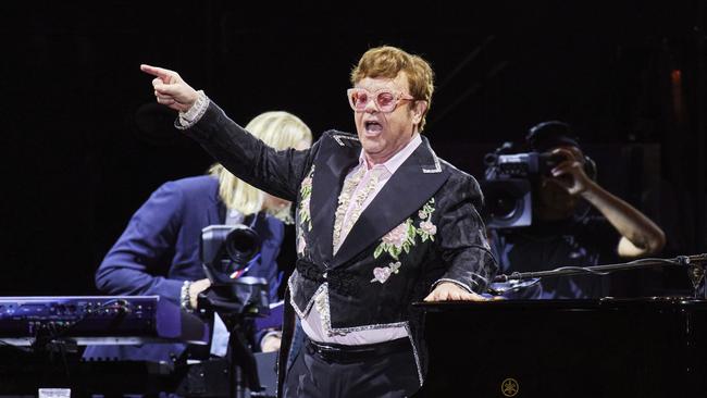 Elton John performs at Suncorp Stadium, Brisbane on January 21, 2023. Picture: Markus Ravik