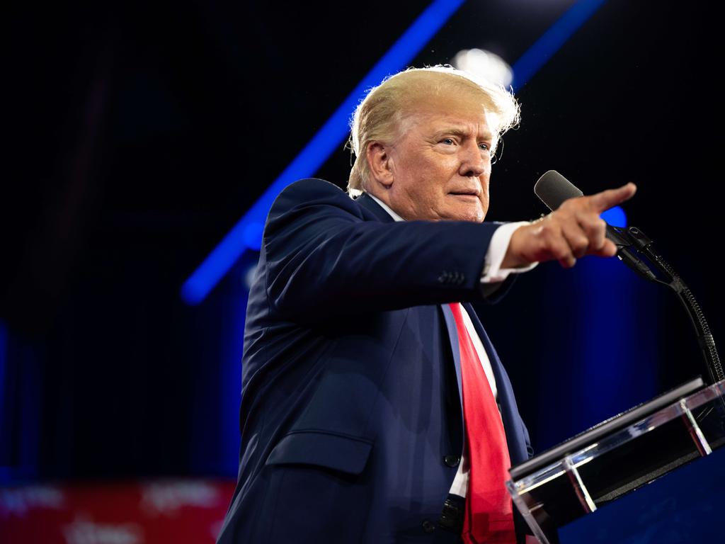 Donald Trump speaks at CPAC in Dallas, Texas. Picture: Brandon Bell/Getty Images/AFP