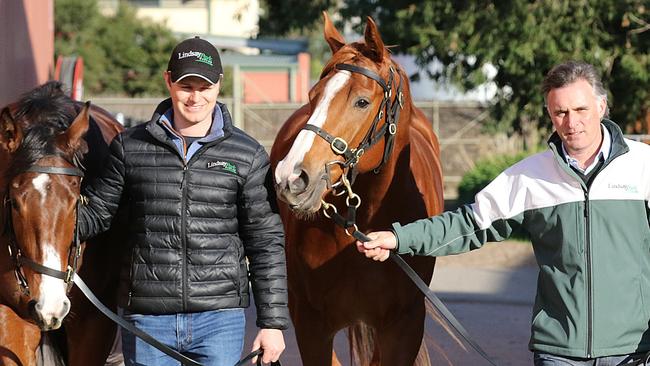 Tom Dabernig (right) will lead Lindsay Park alongside first cousin Ben Hayes.