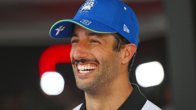 SPIELBERG, AUSTRIA - JUNE 30: 9th placed Daniel Ricciardo of Australia and Visa Cash App RB talks to the media in the Paddock after the F1 Grand Prix of Austria at Red Bull Ring on June 30, 2024 in Spielberg, Austria. (Photo by Rudy Carezzevoli/Getty Images)