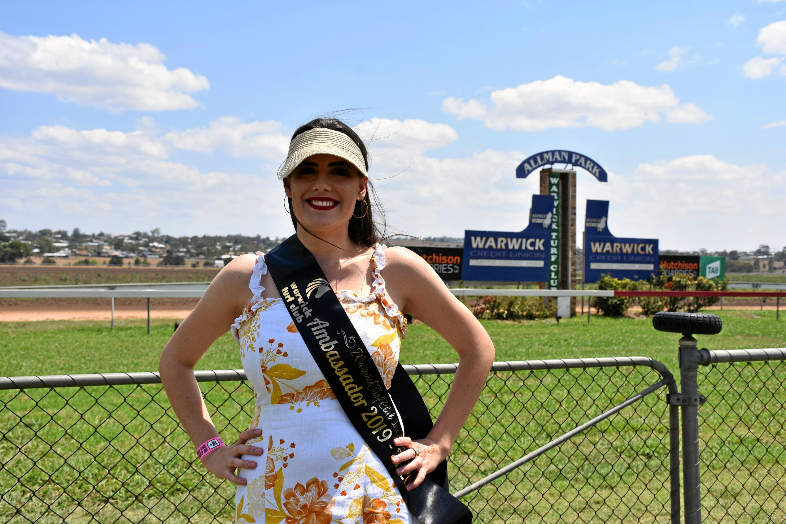 Warwick Turf Club ambassador Gabrielle Behr. Picture: Emily Clooney