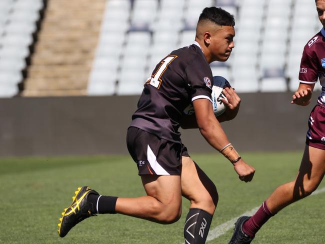 Byronn Laupepa had a superb game for the Magpies. Picture: Warren Gannon Photography