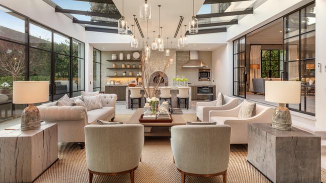 Seven living spaces are on offer.